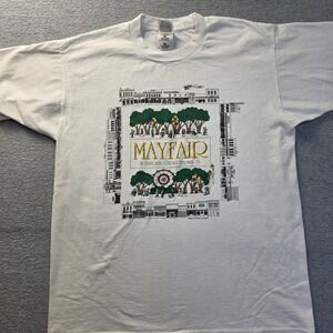 Vintage 1997 Georgetown TX Mayfair T-Shirt White Large Fruit of the Loom